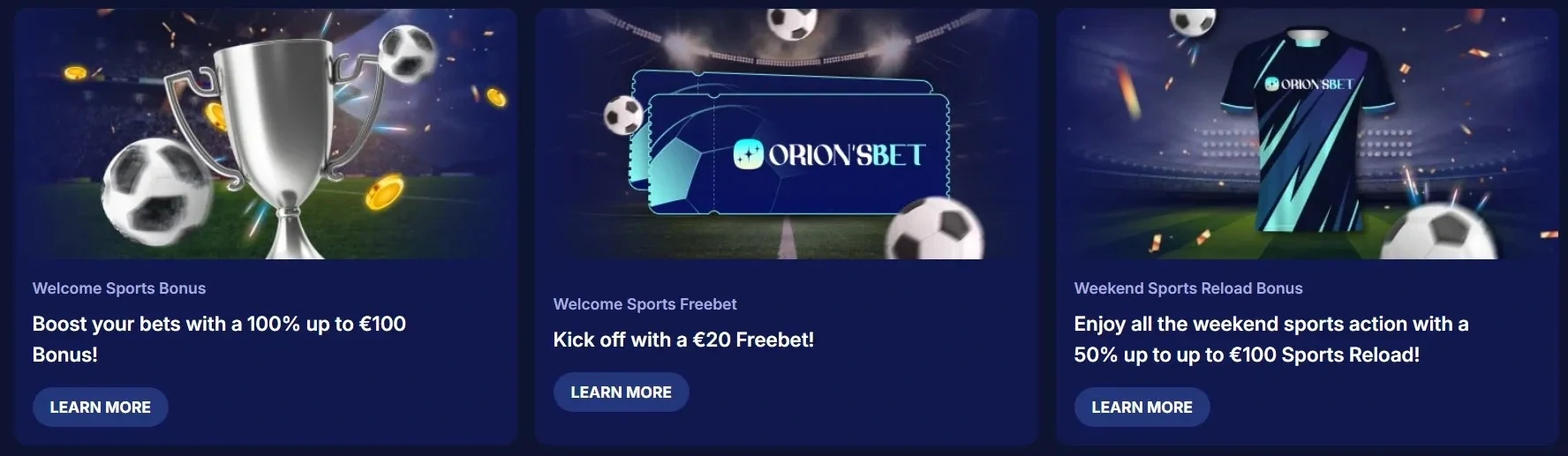 Sportbonussen bij OrionsBet